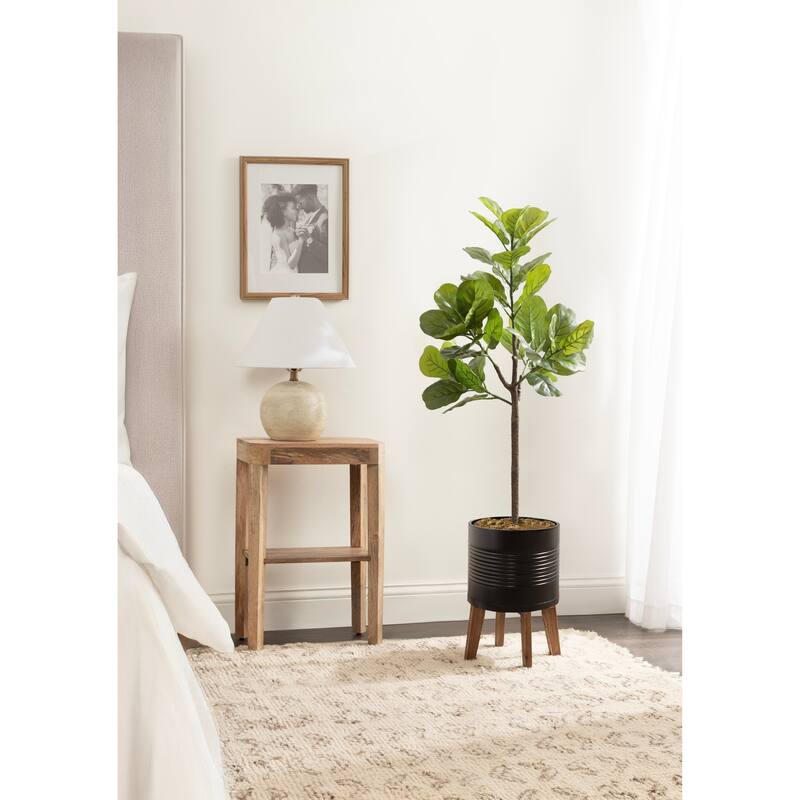 Kate and Laurel Fidmont Faux Fiddle Fig Tree