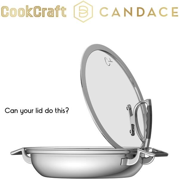 CookCraft by Candace 6-Piece Stainless Steel Cookware Set CookCraft by Candace 6-Piece Stainless Steel Cookware Set