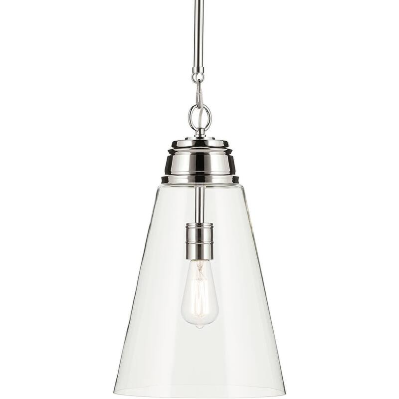 Kichler 52661CLR Marsailli 12" Wide Pendant with Clear Glass Shade