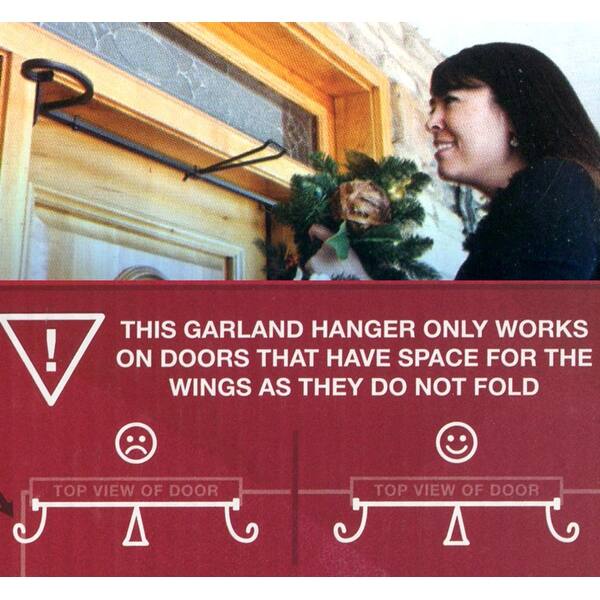 Shop Adjustable Ez Christmas Garland Hanger For Single Doors