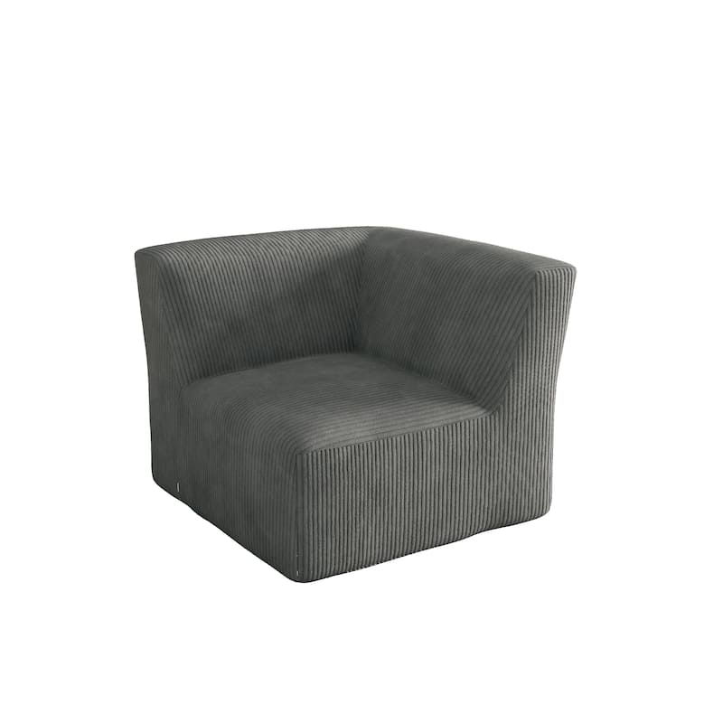 Corduroy Armchair Corner Chair For Living Room