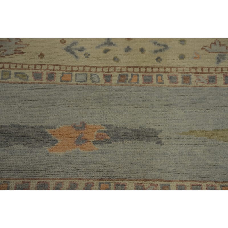 Vegetable Dye Gabbeh Turkish Area Rug Geometric Carpet - 9' 9'' X 8' 2''