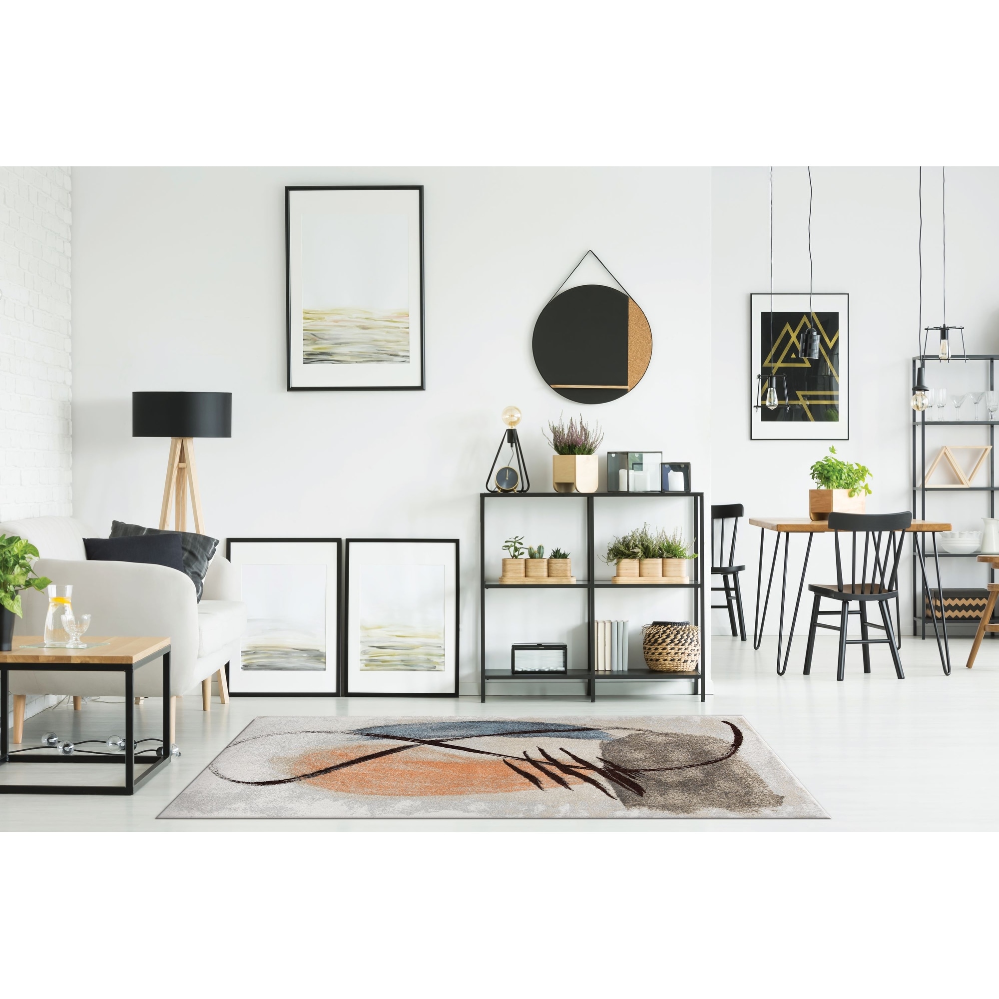 MDA Rugs Marina Collection Abstract Multicolor Area Rug