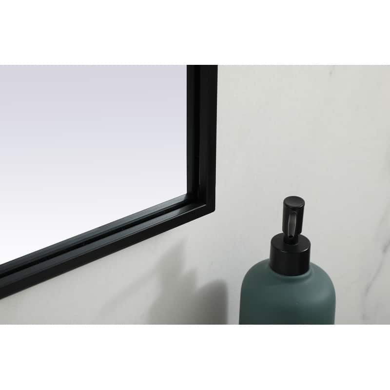 Indigo Home Metal Frame Arch Mirror 36x42 Inch