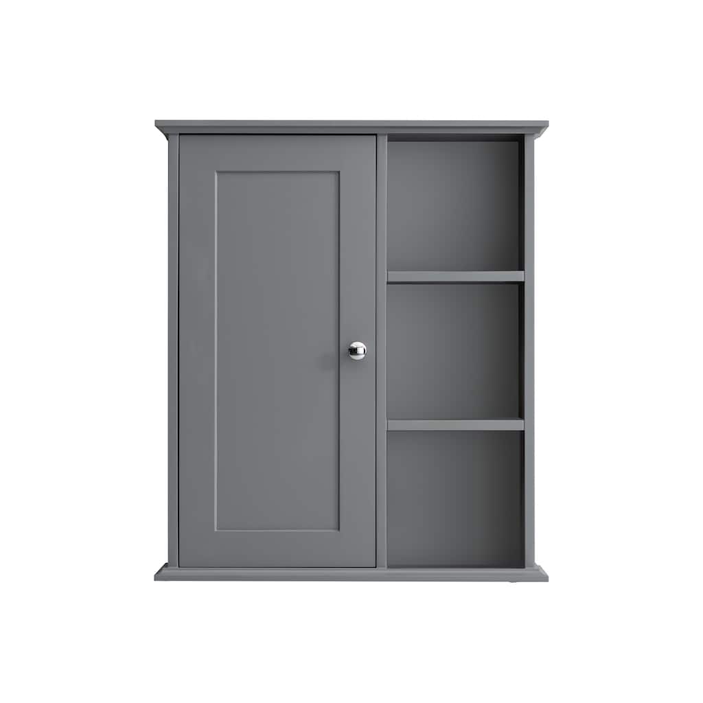 23.6" Grey Bathroom Wall Cabinet