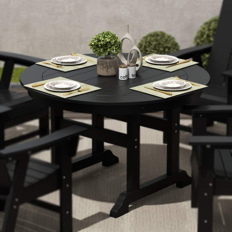 Laguna Hdpe All Weather Outdoor Patio 47" Round Dining Table