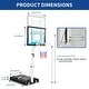 preview thumbnail 6 of 10, Moasis Adjustable Height Portable Basketball Hoop Stand 4.1-5.7ft/3.4-8.5ft Blue