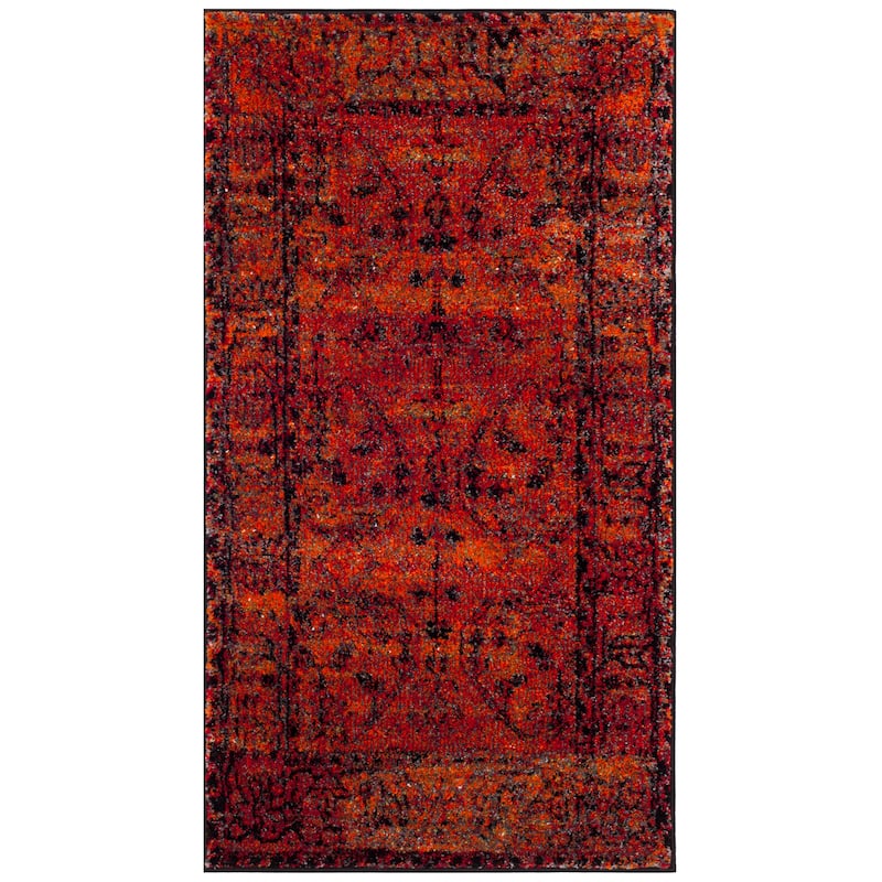SAFAVIEH Vintage Hamadan Selma Oriental Distressed Rug - 2'3" x 4' - Orange