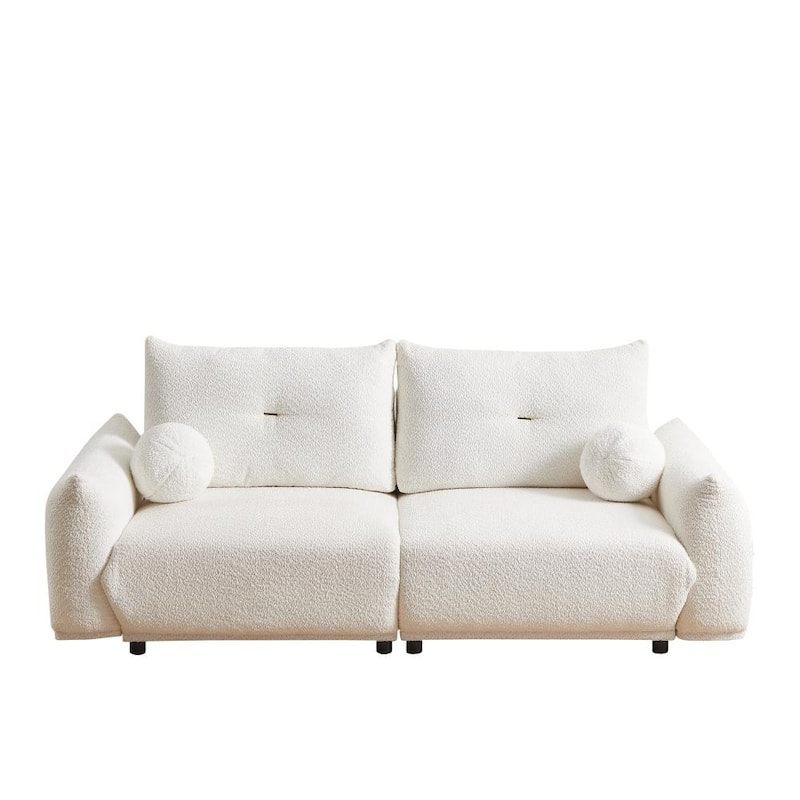 Lamb's Wool 2-Seater 90'' Comfortable Cushion Sofa