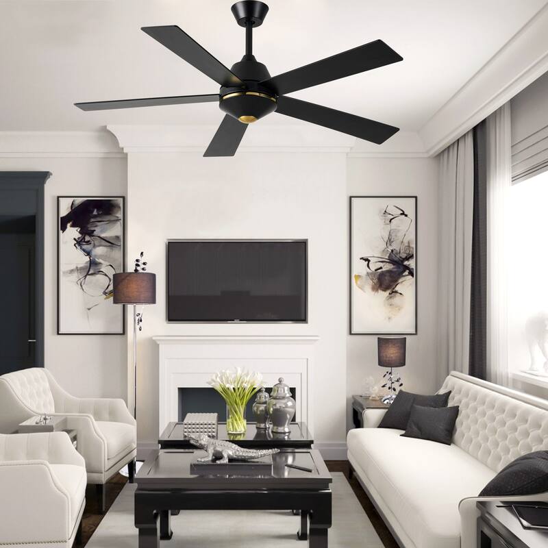 Bella Depot 52" Modern Ceiling Fan 6-Speed Reversible Fan with Remote Control