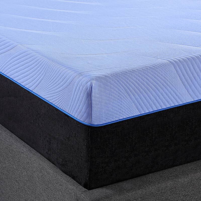 12-Inch Flex Top Memory Foam Hybrid Mattress with Adjustable Base, Queen Size