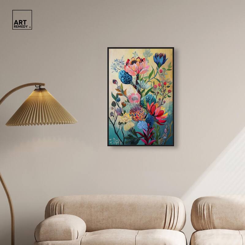 Exotic Bloom Medley I Canvas by Art Remedy