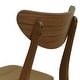 preview thumbnail 22 of 31, Anise Faux Leather and Rubberwood Dining Chair (Set of 2) by Christopher Knight Home