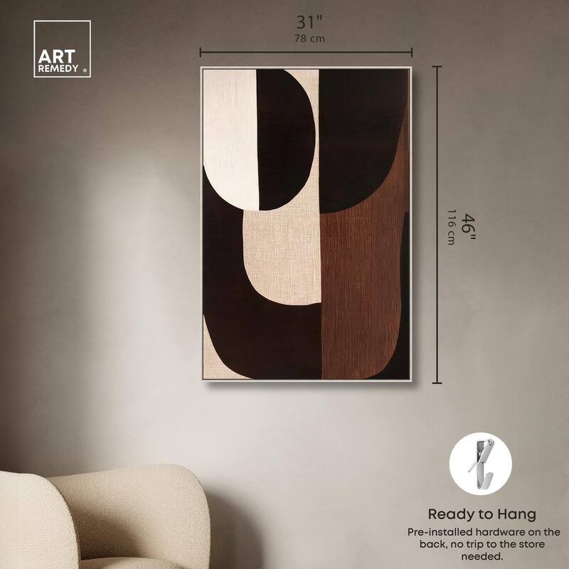 Quartet in Brown I Canvas by Art Remedy