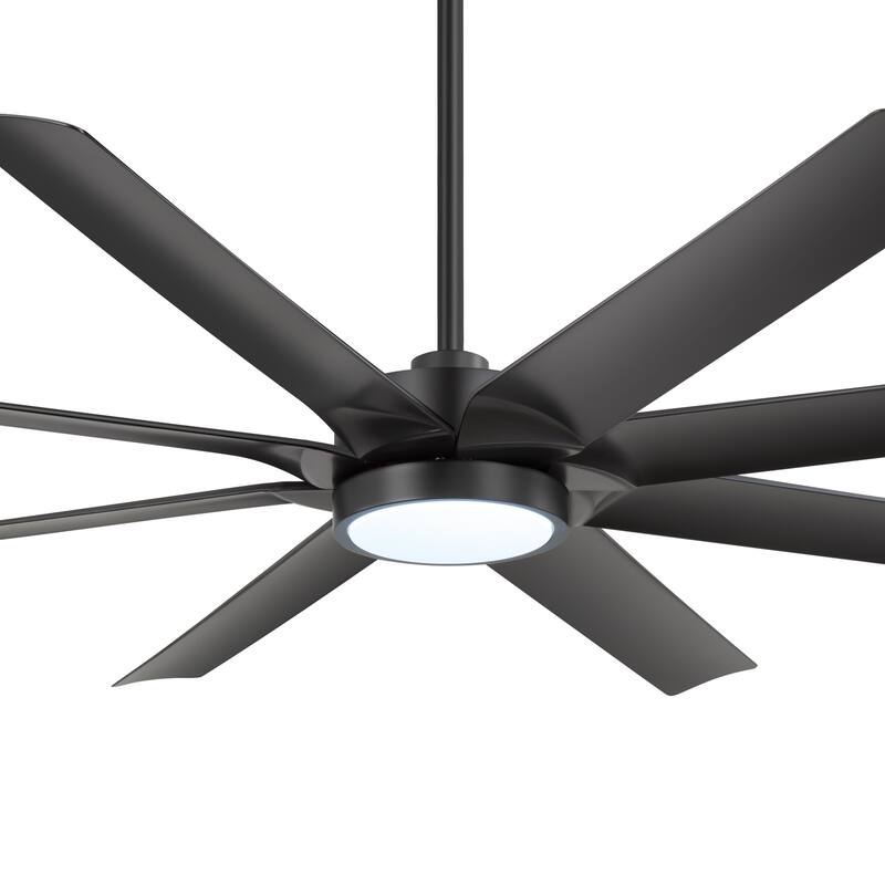 72-inch Large LED Ceiling Fan with Light and Remote(8-Blades)