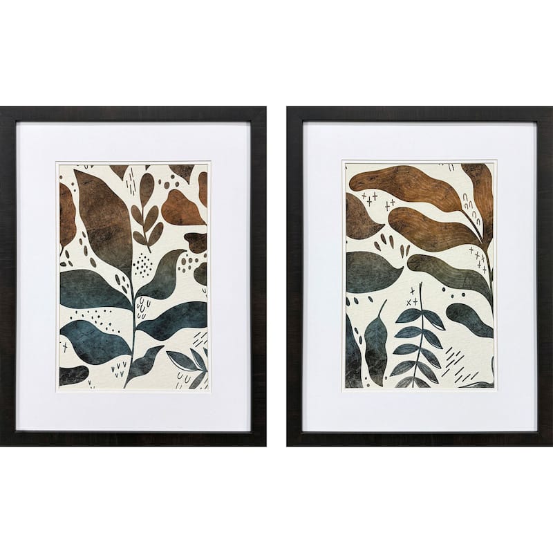 Paragon Dyed Fall Framed Art - Set of 2
