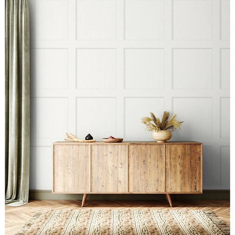 Stacy Garcia Home Squared Away Peel and Stick Wallpaper - 20.5 in. W x 18 ft. L - Dove White