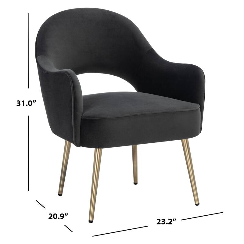 SAFAVIEH Manda Accent Chair - 23.2" W x 20.9" L x 31" H - 23Wx21Dx31H