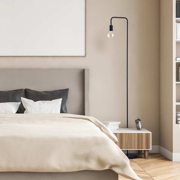 standing lamp in bedroom