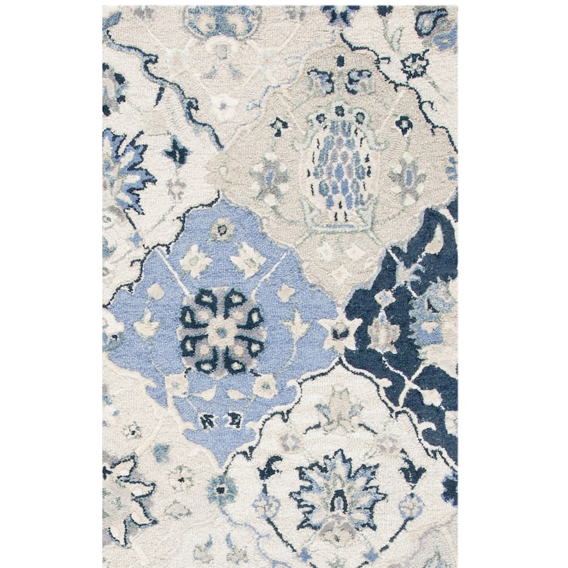 SAFAVIEH Handmade Glamour Printed Floral Wool Rug