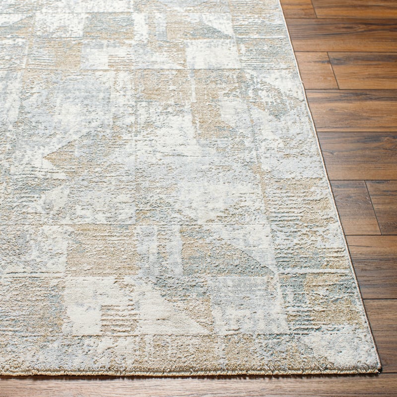 Leilae Abstract Color Block Area Rug