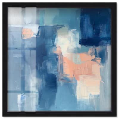 Whispering Blue II Shadowbox by Art Remedy