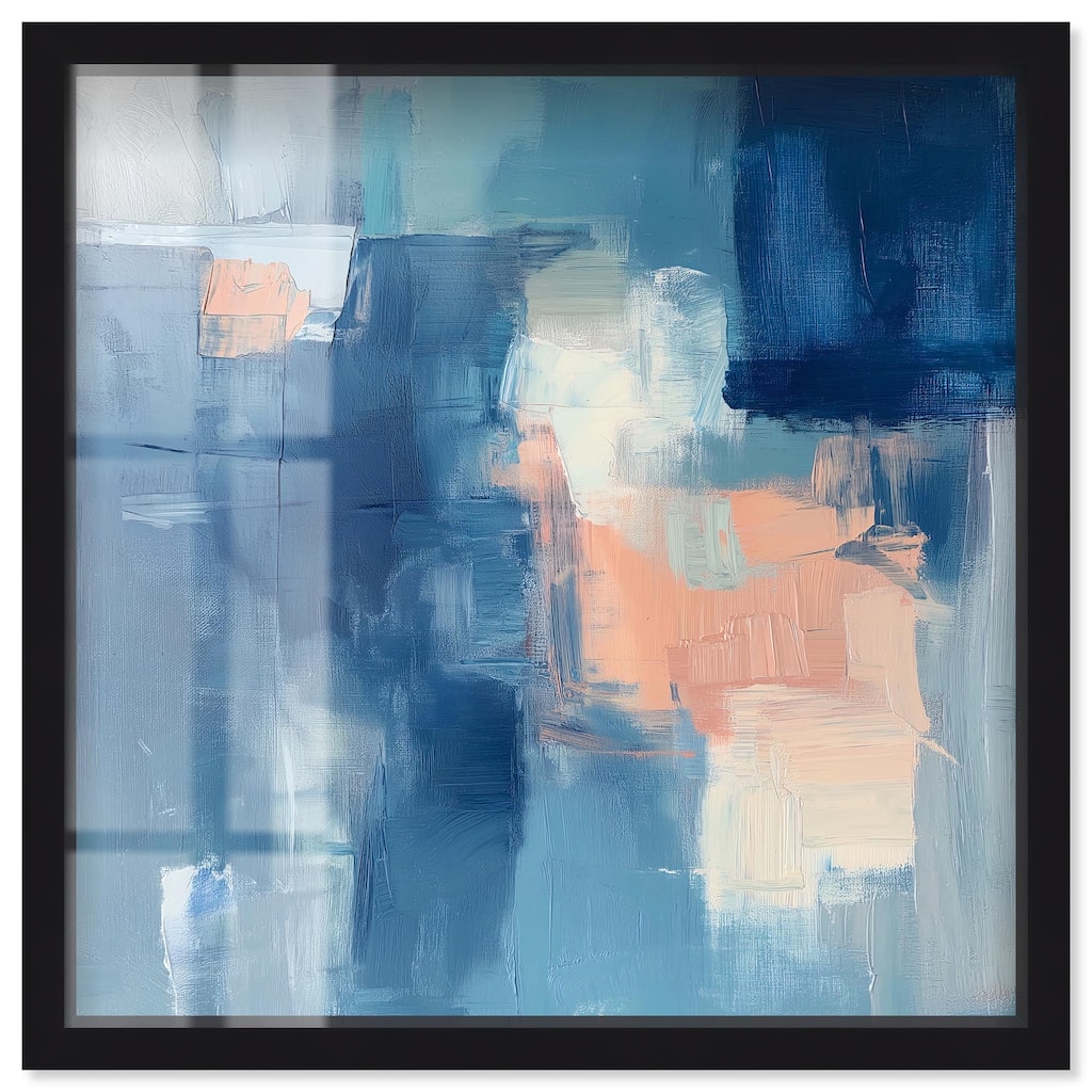 Whispering Blue II Shadowbox by Art Remedy
