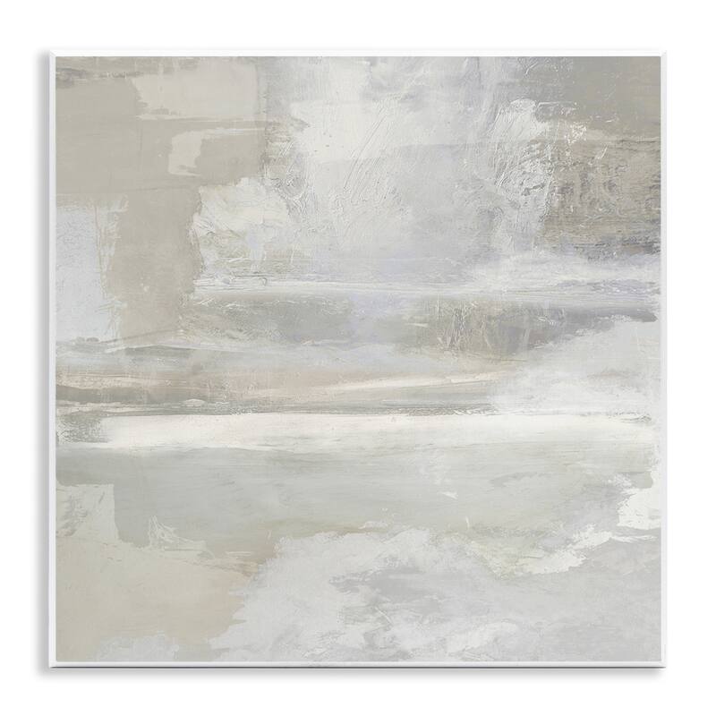 Stupell Contemporary Neutrals Abstract Wall Plaque Art Design By Rachel Springer - 12 x 12