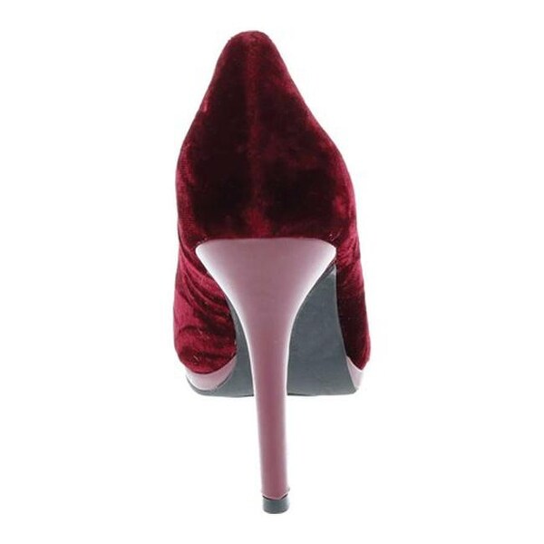 crushed velvet pumps