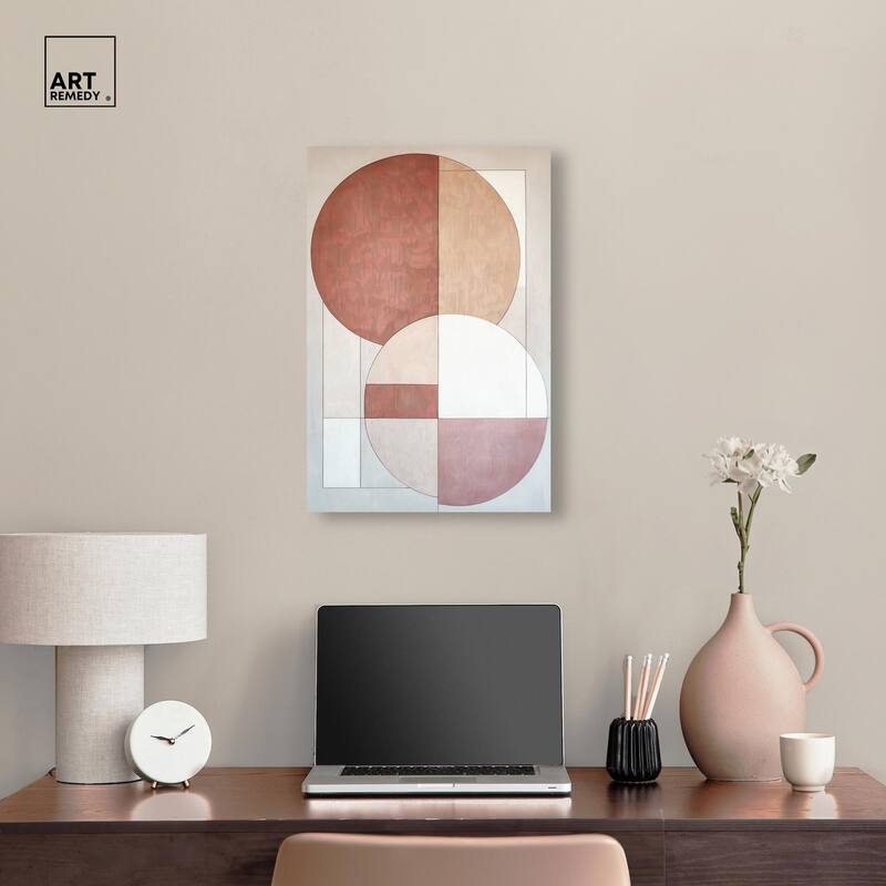 Modernist Circles I Canvas by Art Remedy, Gallery Wrapped