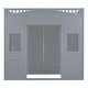 preview thumbnail 20 of 18, Full Size Wood House Loft Bed with Ladder and Wardrobe, Grey