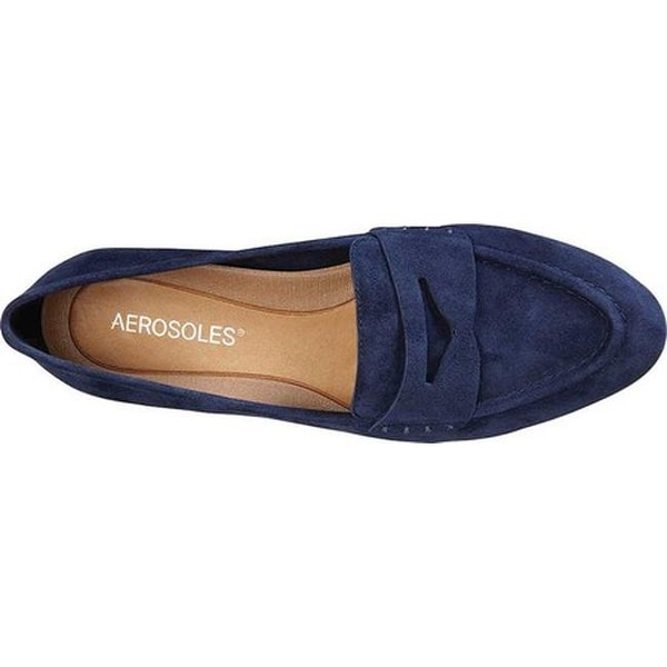 Map Out Penny Loafer Navy Suede 