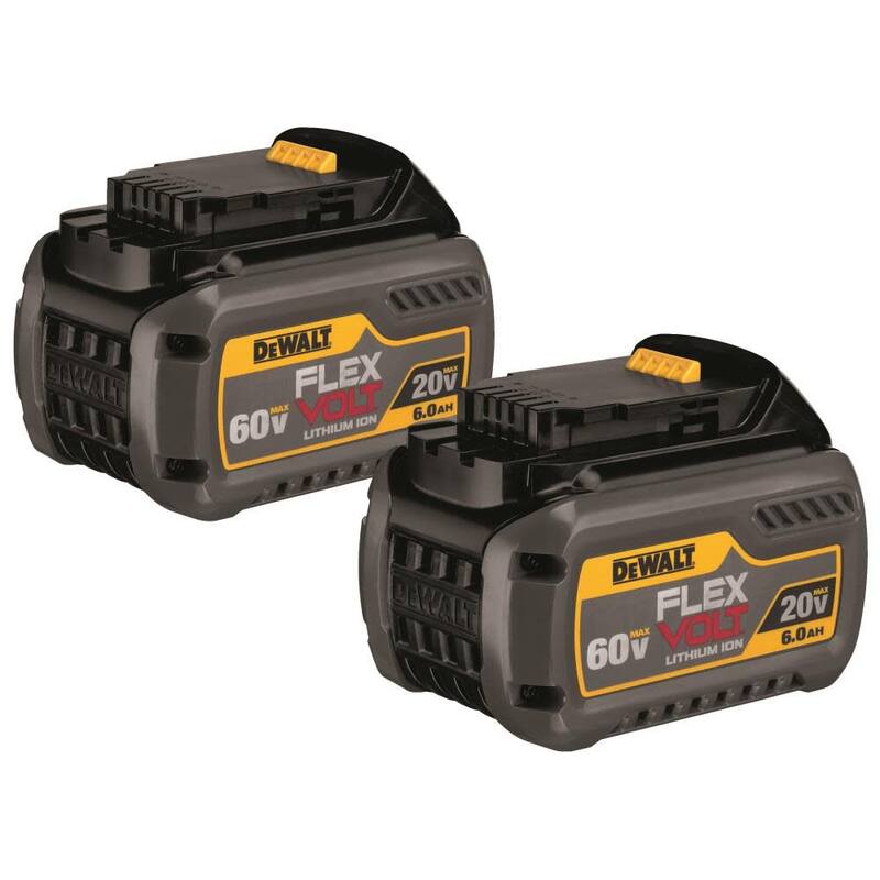 Dewalt 20V/60V MAX FLEXVOLT 6.0 Ah Battery 2 pack - Li-Ion