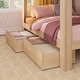 preview thumbnail 13 of 19, Mid-Century Modern Full over Full Bunk Bed with Storage Drawers