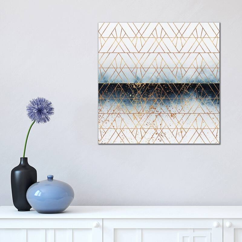 iCanvas "Winter Blue Geo" by Elisabeth Fredriksson Canvas Print - 18x18x1.5