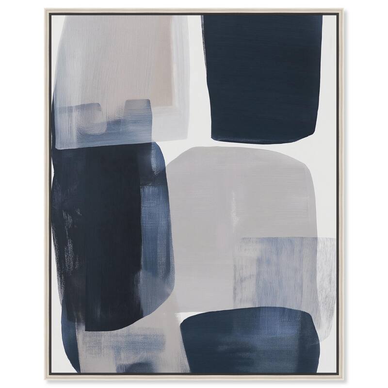 Oceanic Forms II Canvas by Art Remedy - Silver - 20" x 24"