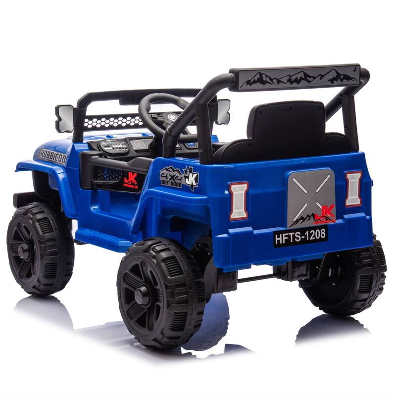 Christmas Gift 12V Ride-On Truck for Kids, Remote Control, Educational Features, Bluetooth