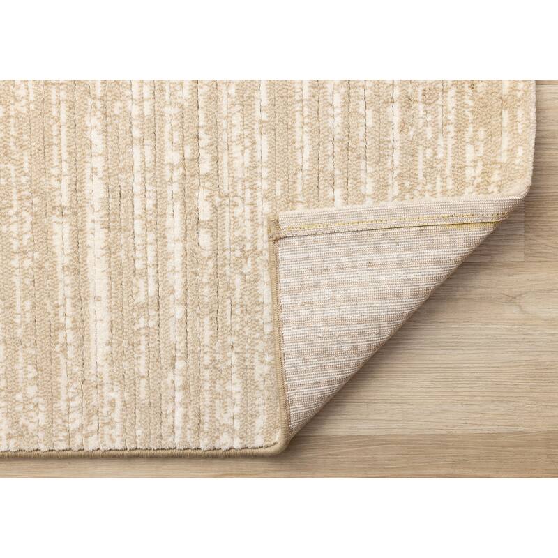 Elizabeth Collection - Neutral Stones Beige White Cream Area Rug