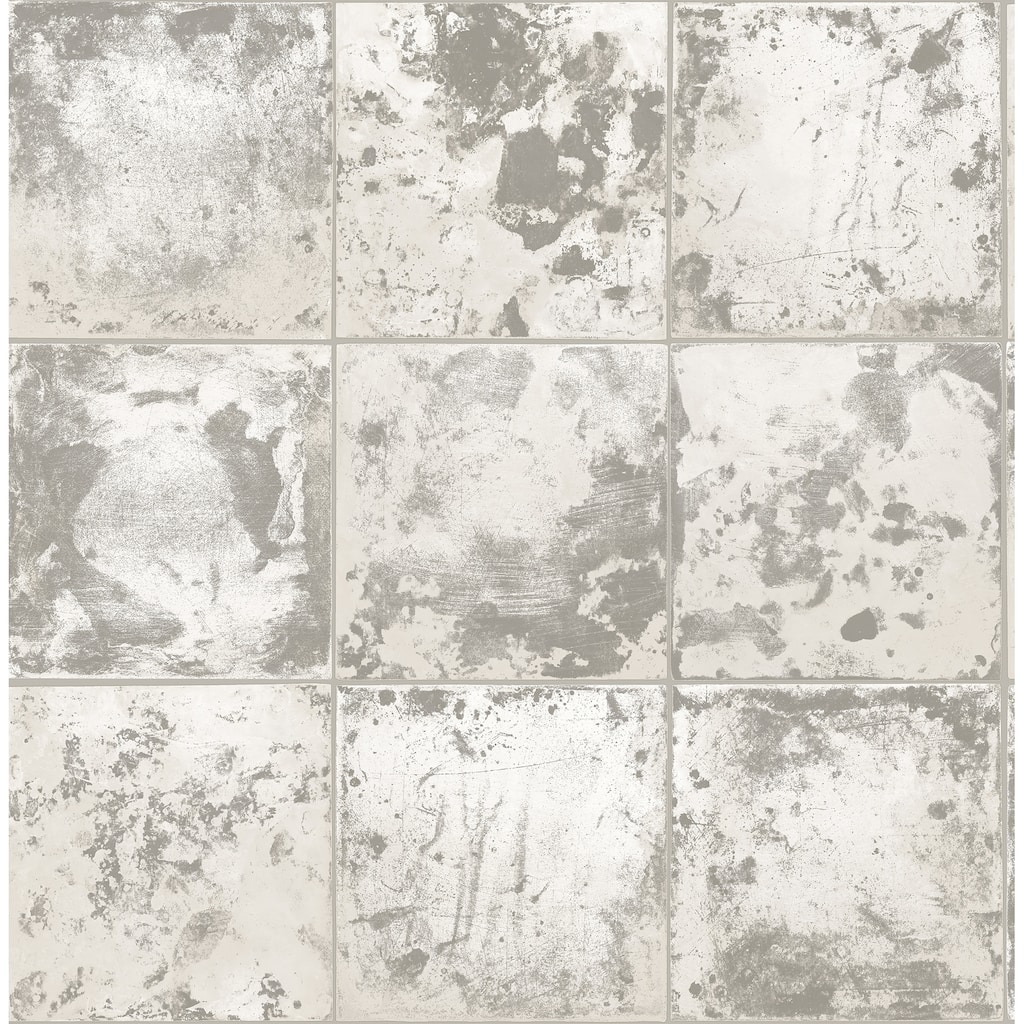 NuWallpaper Metal Sheet Silver Peel and Stick Wallpaper