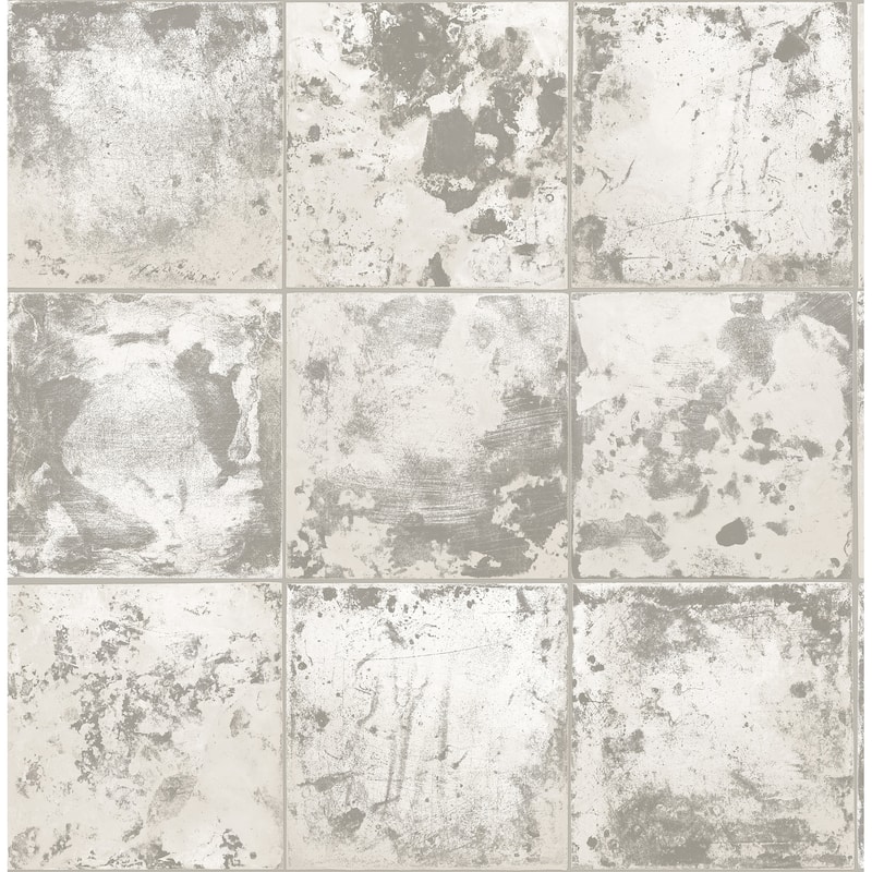 NuWallpaper Metal Sheet Silver Peel and Stick Wallpaper