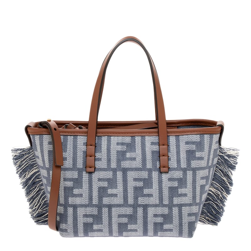 Fendi Roll Mini Bag with Fringe - Denim Blue