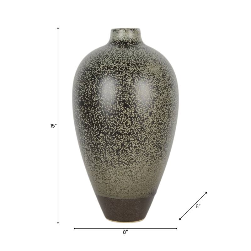 Ceramic Sculptural Vase with Textured Organic Design Modern Accent