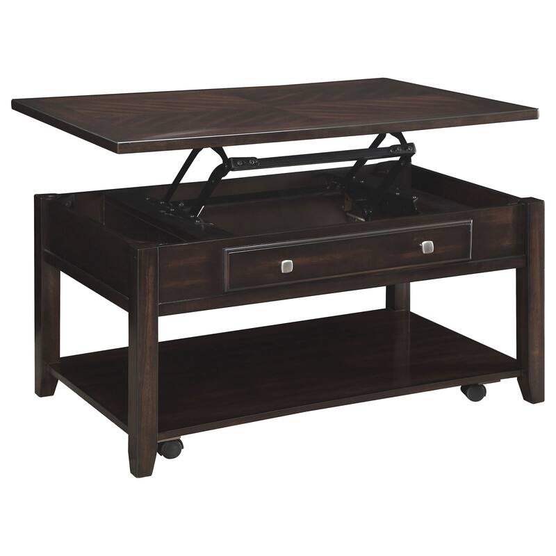 Bradford Lift Top Coffee And End Table Set Walnut