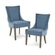 preview thumbnail 20 of 25, Madison Park Signature Ultra Upholstered Dining Side Chairs With Wood Legs (Set of 2)