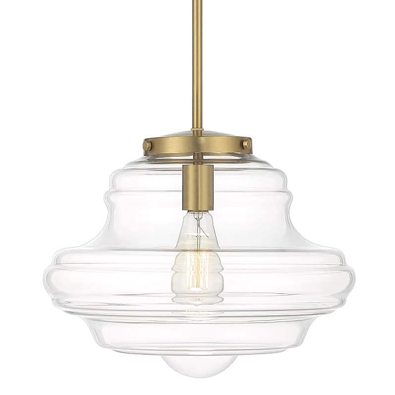 Bellevue SH86915 15" Wide Pendant with a clear glass specialty shade