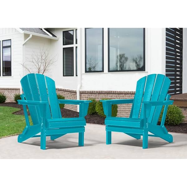 Westin Outdoor Laguna Poly Adirondack Deep Seating Eco-Friendly Chair by Turquoise Westin Outdoor Laguna Poly Adirondack Deep Seating Eco-Friendly Chair by Turquoise