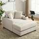 preview thumbnail 27 of 58, Modern Style Chaise Lounger Sofa Couch ,with Pillows, Charge Station & Cup Holders