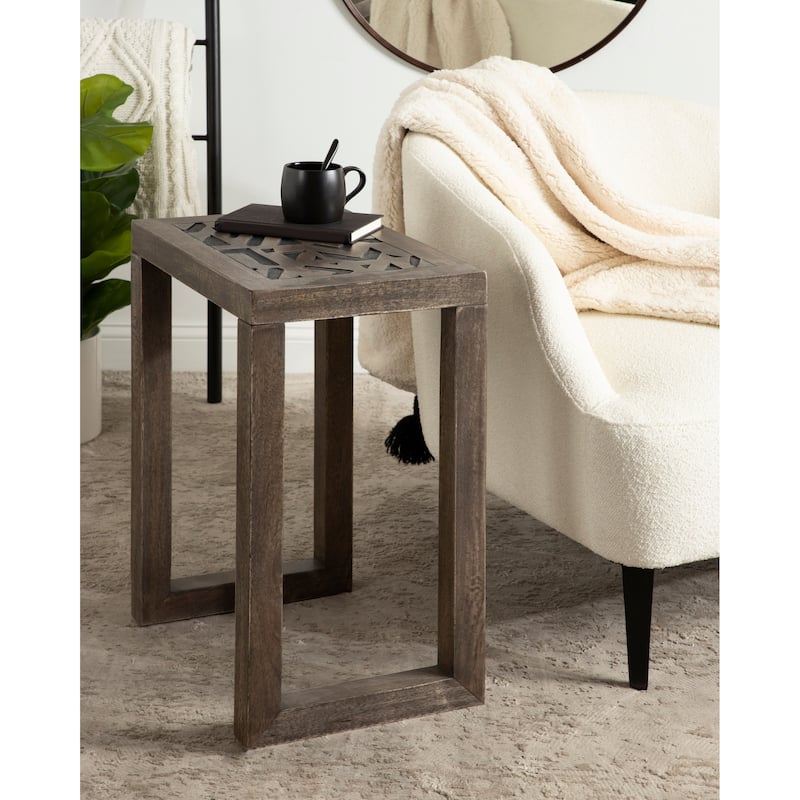 Kate and Laurel Elyria Wood Side Table