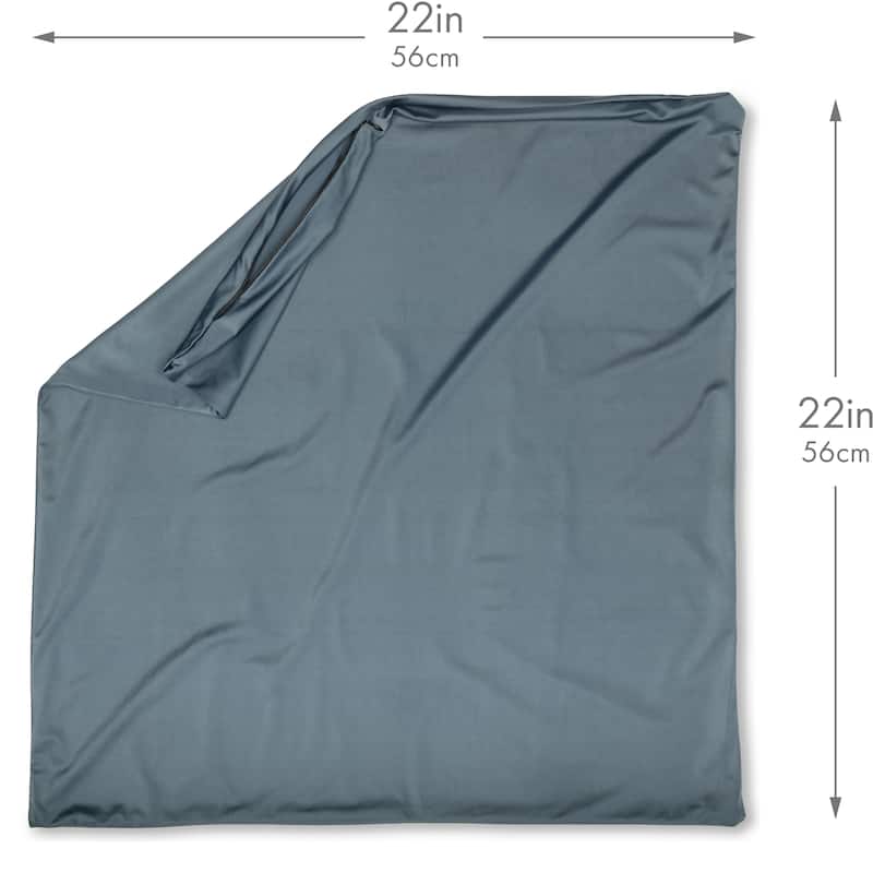 Throw Pillow Cozy Soft Microbead Dark Slate Grey: 1 Pc