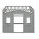 preview thumbnail 15 of 15, Modern Twin Size House Loft Bed With Ladder and Guaranteed, Health and Comfort, Sturdy Construction & Unique Design, Gray